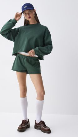 Twik Womens Terry-lined fleece mini short