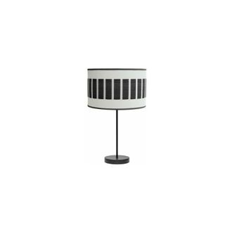 Fabrilamp Fabrilamp - Sobremesa Alto Ivanna 1xe27 Negro/blanco-madera Negra 62x30x30 Cm