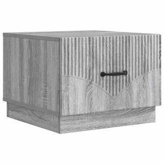 vidaXL Mesa De Caf&eacute; Gris Sonoma 49 X 50 X 37 Cm Madera De Ingenier&iacute;a Vidaxl