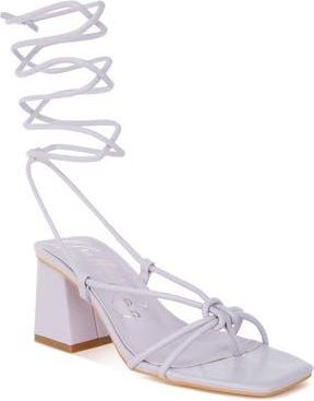 London Rag Spruce Dessert Ankle Wrap Sandal in Lilac at Nordstrom Rack, Size 7.5