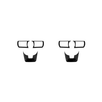 OEM Pegatinas Adhesivas Negras Brillantes Para Volante De Coche, Juego De 6 Piezas, Para Serena C28 2022 2023