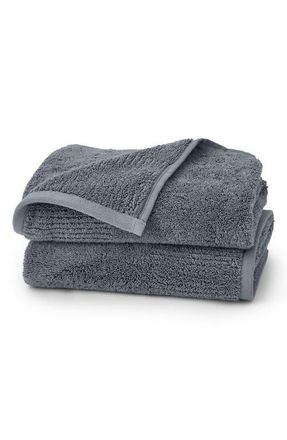 Boll & Branch Set of 2 Ultraplush Organic Cotton Hand Towels in Mineral at Nordstrom