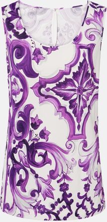 Dolce & Gabbana Tank top in jersey Majolica