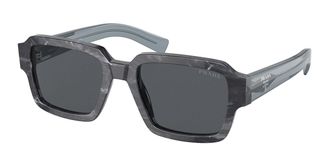 Prada PR 02ZSF Asian Fit 13F07T Mens Sunglasses Grey Size 54