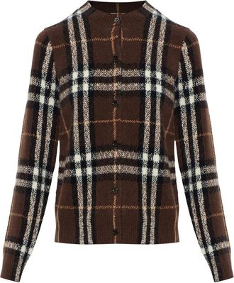 Burberry Clara Cashmere Cardigan - Dames - Cashmere truien - Bruin - S - Kasjmier - Truien & Vesten