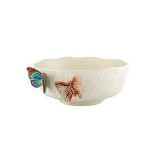 Bordallo Pinheiro Large Salad Bowl by Claudia Schiffer - Cloudy Butterflies