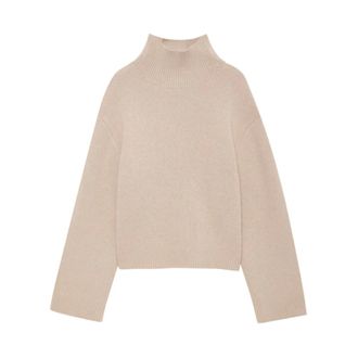 Anine Bing Alma Turtleneck - - Knitwear - Donna - Beige - M