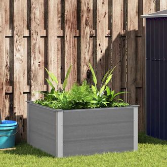 vidaXL Arriate De Wpc Gris 100x100x54 Cm Vidaxl