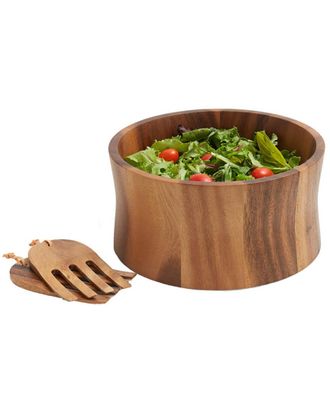 Woodard & Charles 3Pc 10In Salad Bowl & Hands Set