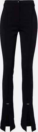 MUGLER Pantaloni flared a vita alta