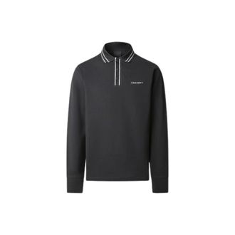 Hackett Classic Fit Long Sleeve Jacquard Polo - Heren - Sweatshirts & Hoodies - Zwart - Maat: 2XL Katoen