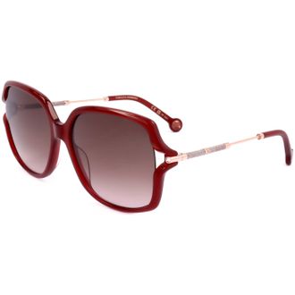Carolina Herrera Womens 58mm Red Sunglasses