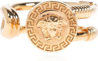 Versace Safety Pin Ring - unisex - Ringen - Geel - 60 MM - Leer - Accessoires