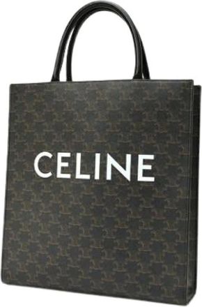 Celine Pre-owned Cabas Tote Bag - Dames - Vintage Shopper - Bruin - ONE Size - Leer - Vintage