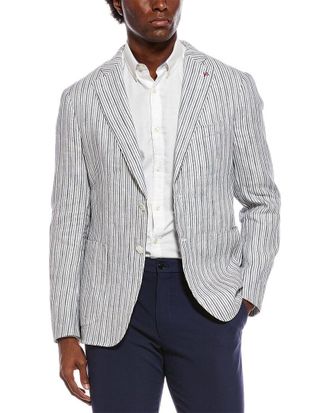Isaia Linen & Silk-Blend Jacket