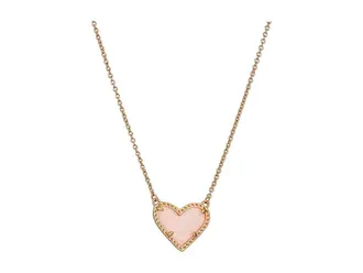 Kendra Scott Ari Heart Short Pendant Womens Necklace Womens Necklace Rose Gold/Pink Drusy