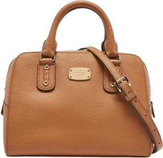Michael Kors Tweedehands leren handtassen - Dames - Vintage Handtas - Bruin - ONE Size - Vintage