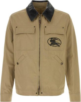 Burberry Beige Shirt Collar Jacket