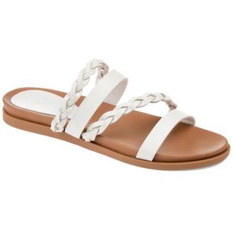 Journee Collection Women & apos;s Colette Medium and Wide Width Flat Sandals