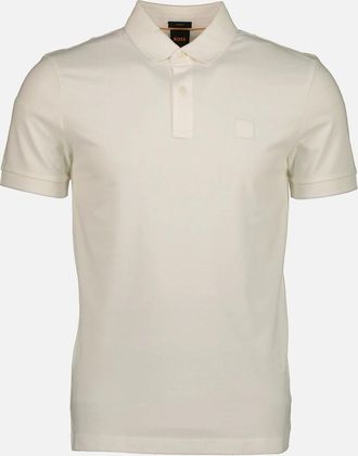 HUGO BOSS Mens Passertip Logo Patch Polo Shirt - Black - Size: 44