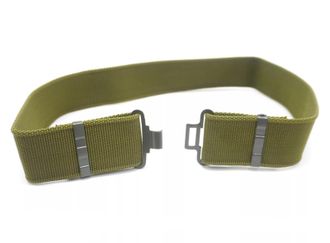 Generic British Army Military Belt, Olive Green Webbing, Metal Buckle, Adjustable 28-40 Inch, MOD Approved, Cadet Working Uniform
