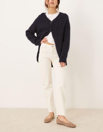 Jack & Jones Lyon - Jeans cropped slim bianco sporco