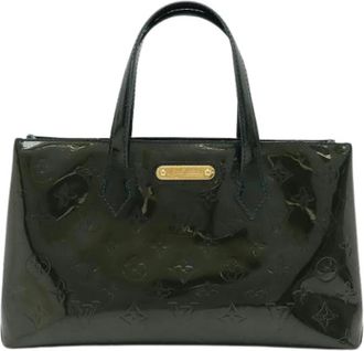 Louis Vuitton Pre-owned Wilshire PM Monogram Vernis Handbag - Dames - Vintage Shopper - Blauw - ONE Size - Vintage