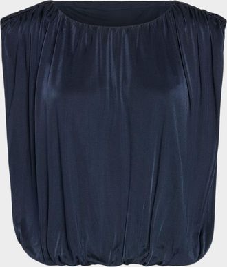 Ramy Brook Brian Sleeveless Bubble Blouse