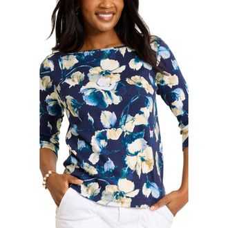 Tommy Bahama Ashby Isles Beleza Blossom Cotton Top in Coastline at Nordstrom, Size X-Large