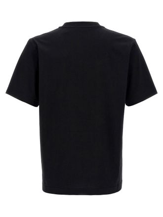 Burberry Logo-Embossed Knight Stamp T-Shirt - Black