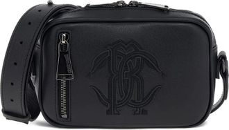 Roberto Cavalli logo messenger bag - men - Bos Taurus/Cotton - OS - Black