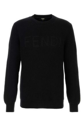 Fendi Black Wool Sweater