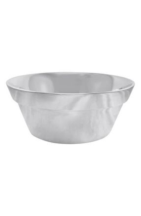 Mariposa Flower Pot Salad Bowl in Silver at Nordstrom