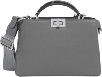 Fendi Pre-owned Handbags, female, Gray, Size: ONE SIZE Pre-owned Vintage Handbag