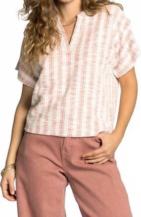 Thread & Supply Zaria Top In Coral Rose