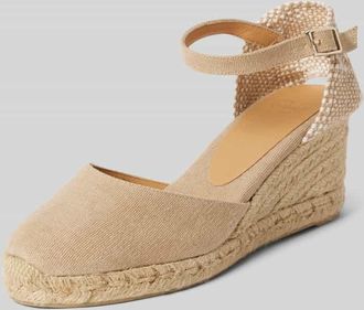 Castaner Wedges mit Dornschlie&szlig;e Modell CAROL in Sand, Gr&ouml;&szlig;e 40