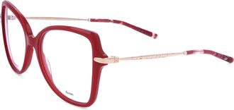 Carolina Herrera Womens 53 mm Red Havana Gold Eyeglasses
