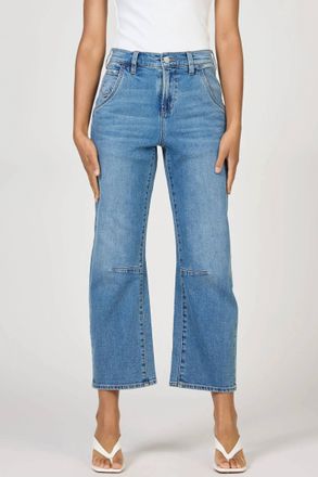 Dear John Denim Lasso High Rise Barrel Leg Jeans In Kenia