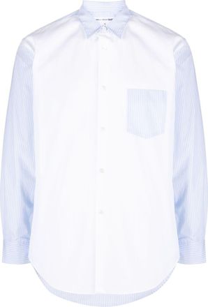 Comme Des Gar&ccedil;ons long-sleeve cotton shirt - men - Cotton - S - White
