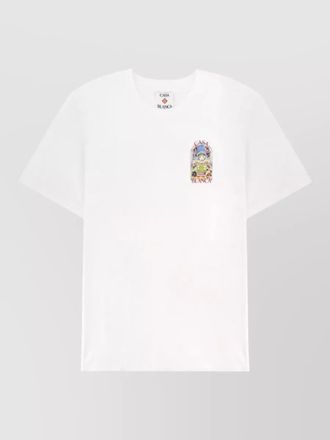 Casablanca graphic crew neck short sleeve t-shirt
