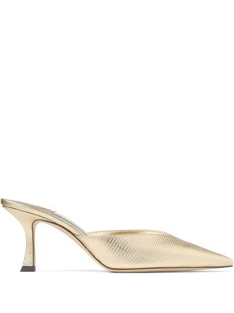 Jimmy Choo London 70 mm Solar muiltjes - Goud