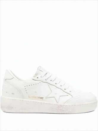 Golden Goose Low-Top Sneaker With Star Design And Vintage Finish
