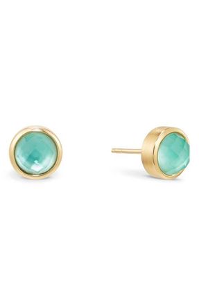 Dean Davidson Signature Midi Stud Earrings in Banyan Green at Nordstrom