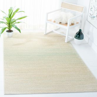 Safavieh Adirondack Machine Made Area Rug, Green / Ivory Contemporary Style Easy Care