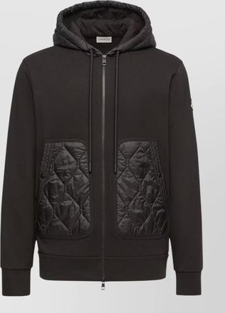 Moncler quilted hooded zip-up jacket