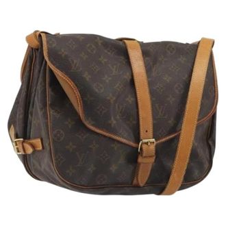 Louis Vuitton Pre-owned Monogram Shoulder Bag - Dames - Pre-owned - Bruin - Maat: ONE Size Leer