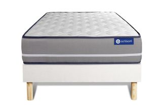 Actisom Actisom - Somier Blanco + Colch&oacute;n Con L&aacute;tex Y Espuma Viscoel&aacute;stica 90 X 200