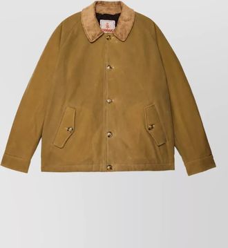 Baracuta waxed cotton regular-fit single-breasted coat