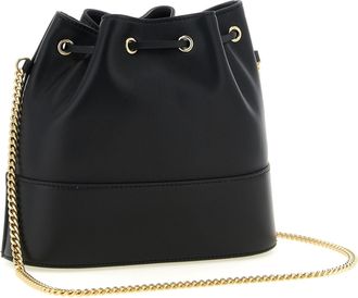Valentino Garavani Womens Black Lamb Leather Crossbody Bag