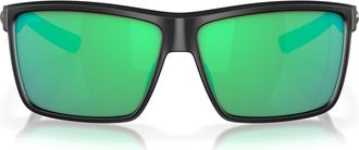 Costa Rinconcito 60mm Polarized Rectangular Sunglasses in Black Green at Nordstrom